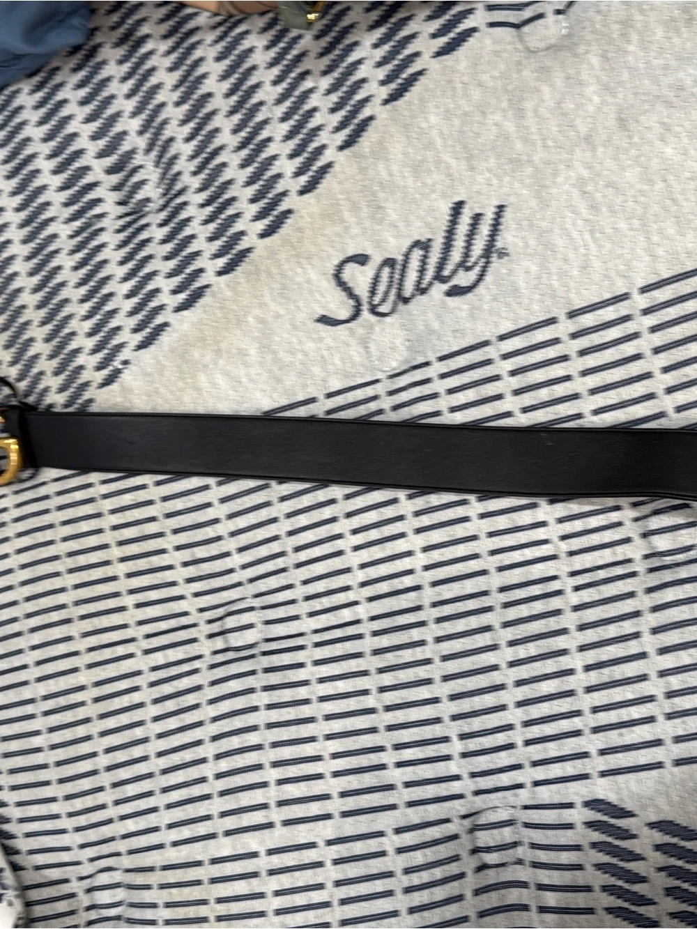Gucci Black Leather Belt with Gold Interlocking GG Buckle